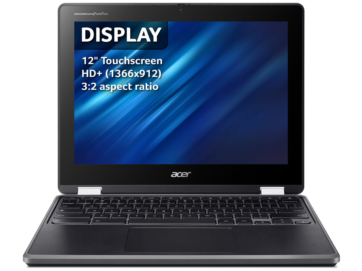 Acer Chromebook Spin 512 - 30.5 cm (12&quot;) - Touchscreen - Intel N100 - 8 GB LPDDR5-SDRAM - 64 GB eMMC - Wi-Fi 6E - ChromeOS - Black