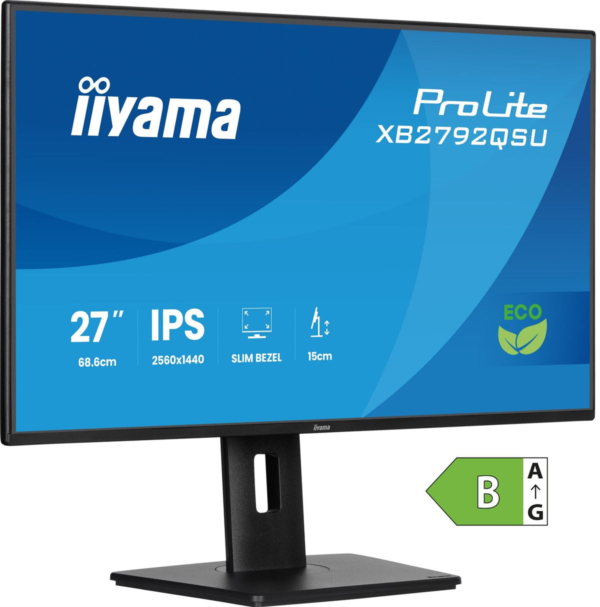 iiyama ProLite XB2792QSU-B1 computer monitor 68.6 cm (27") 2560 x 1440 pixels Quad HD Black