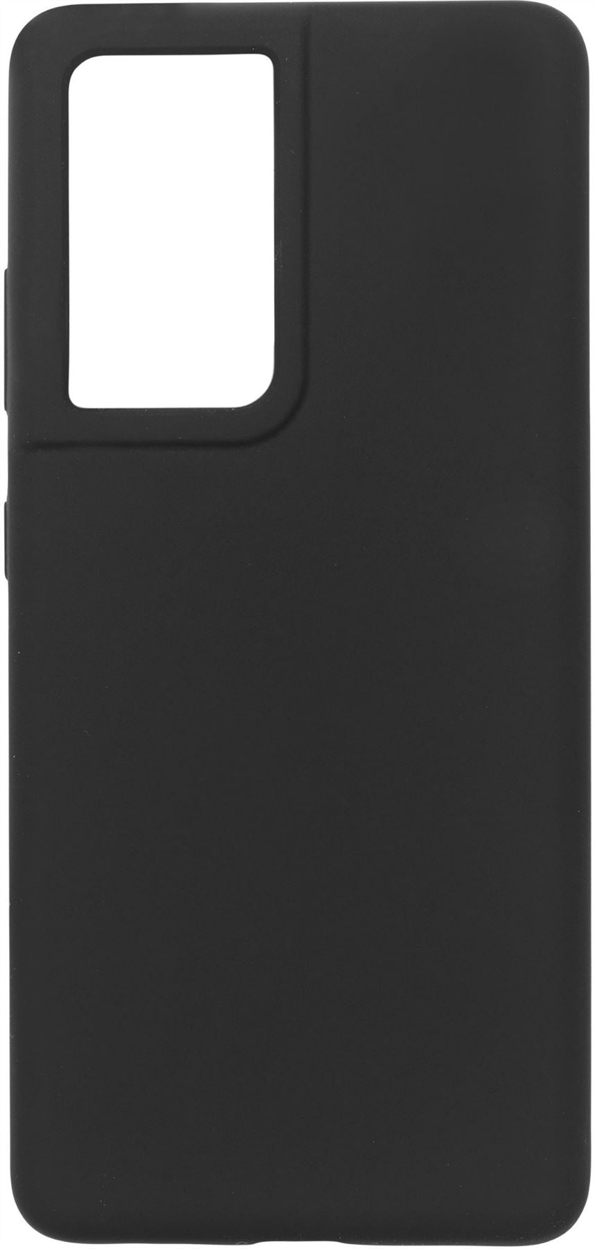 eSTUFF Silk-touch Silicone Case for Samsung Galaxy S21 Ultra 5G - Black