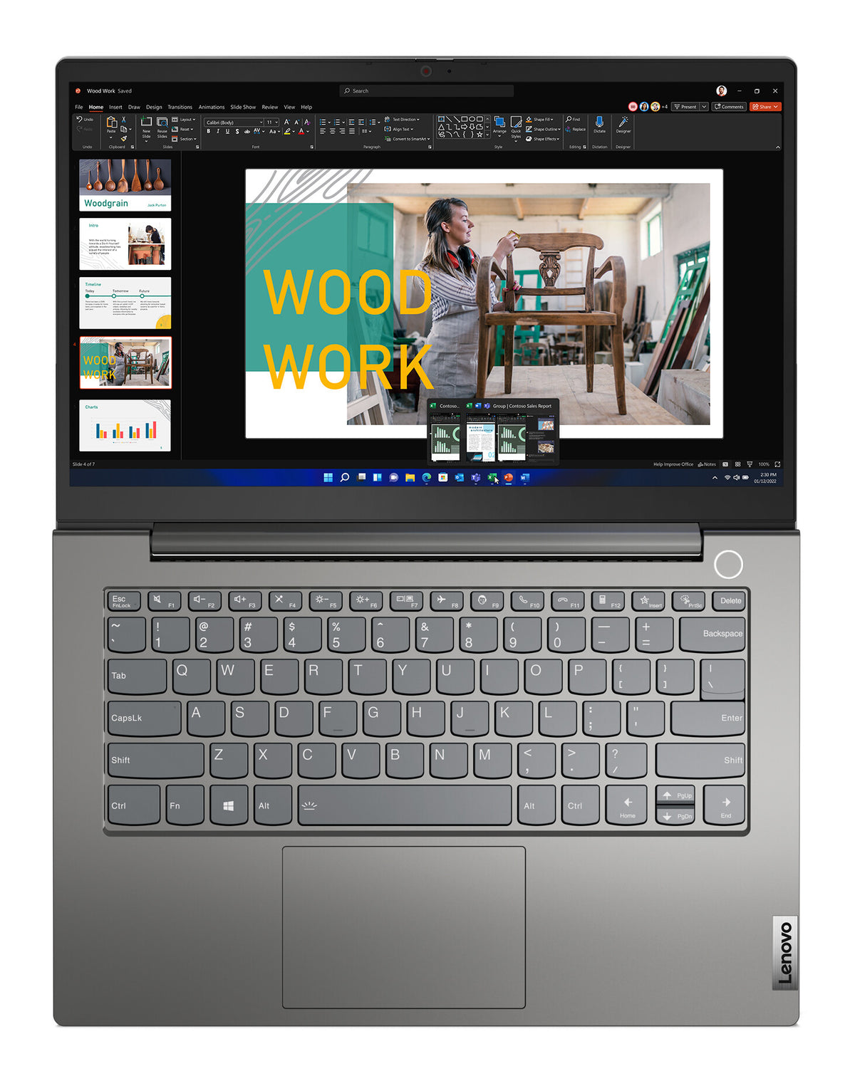 Lenovo ThinkBook 14 Laptop - 35.6 cm (14&quot;) - AMD Ryzen™ 5 5625U - 8 GB DDR4-SDRAM - 256 GB SSD - Wi-Fi 6 - Windows 11 Pro - Grey