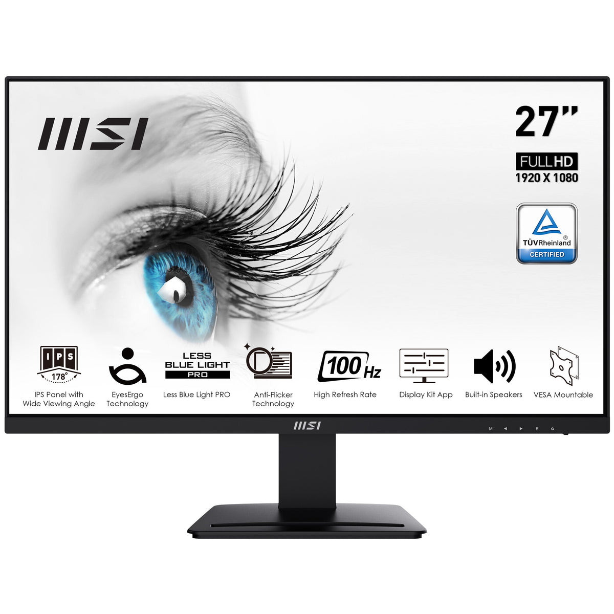 MSI Pro MP273A  - 68.6cm (27&quot;) - 1920 x 1080 pixels FHD Monitor