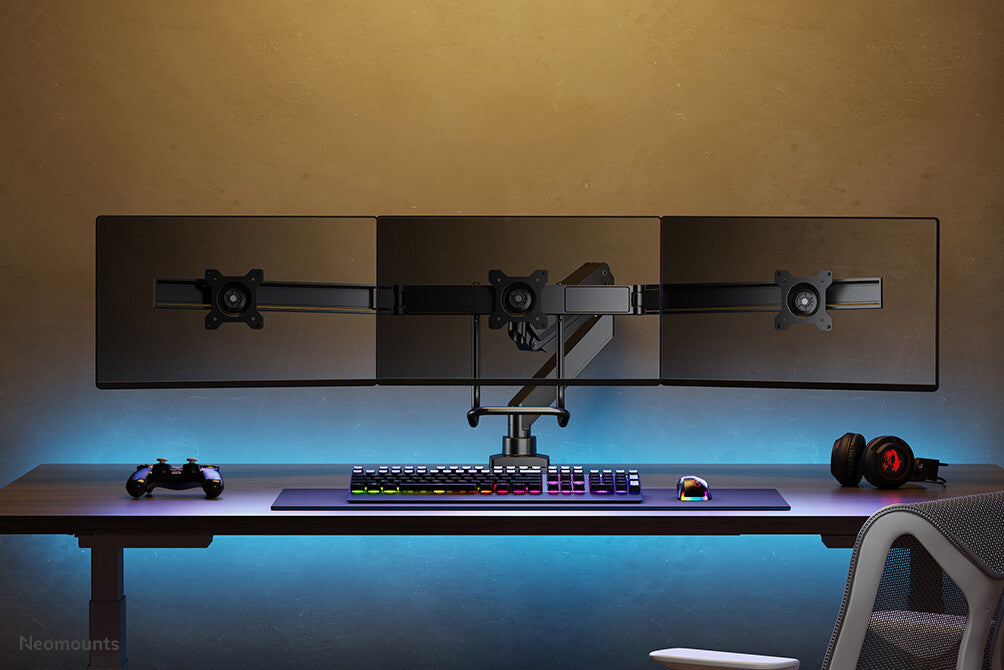 Neomounts NM-D775DX3BLACK - Desk monitor mount for 43.2 cm (17") to 68.6 cm (27")