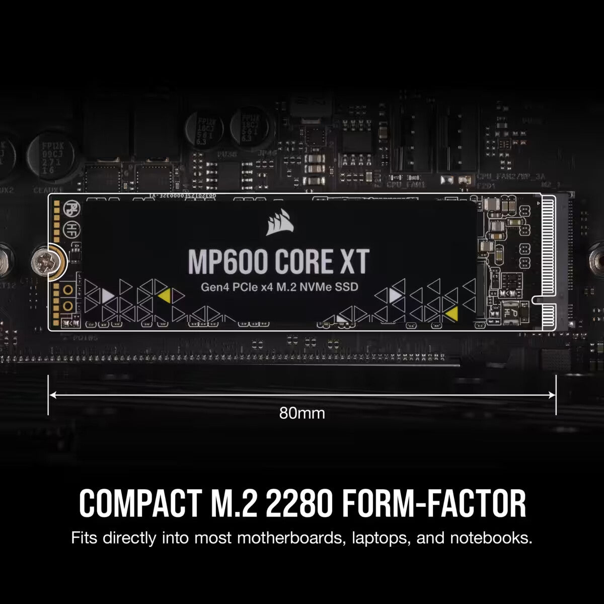 Corsair MP600 CORE XT - PCI Express 4.0 QLC 3D NAND NVMe M.2 SSD - 4 TB
