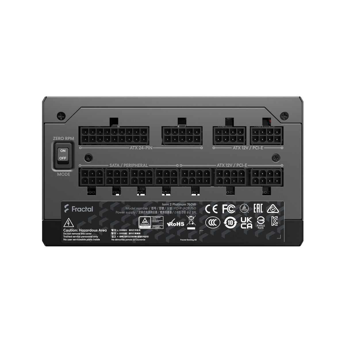 Fractal Design Ion+ 2 - 760W 80+ Platinum Fully Modular Power Supply Unit