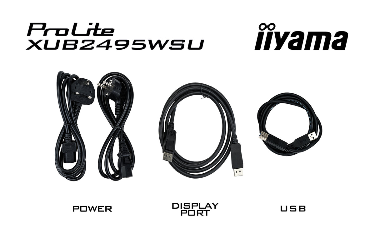iiyama ProLite XUB2495WSU-B5 - 61.2 cm (24.1") - 1920 x 1200 pixels WUXGA LCD Monitor