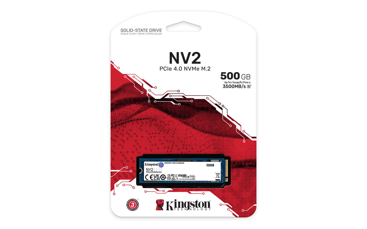 Kingston Technology NV2 2280 PCIe 4.0 NVMe M.2 SSD - 500 GB