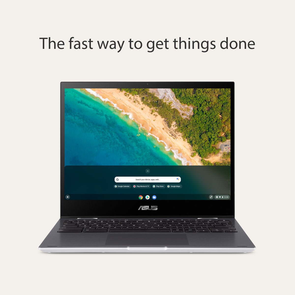 ASUS Chromebook Flip CM3 - 30.5 cm (12") - Touchscreen - MediaTek MT8192 - 4 GB LPDDR4x-SDRAM - 128 GB eMMC - Wi-Fi 5 - ChromeOS - Silver