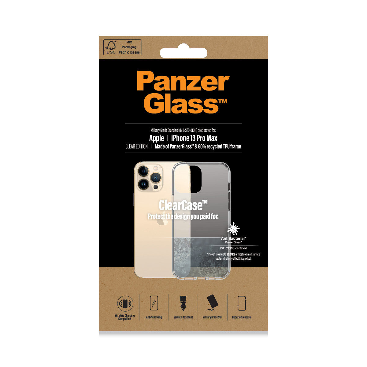 PanzerGlass ® ClearCase for iPhone 13 Pro Max in Transparent
