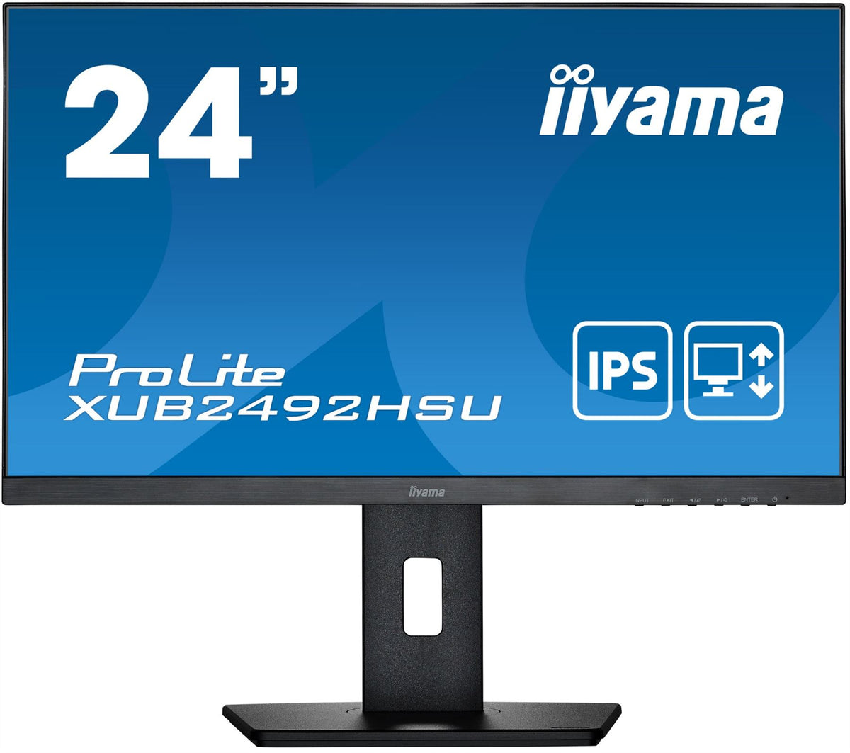 iiyama ProLite XUB2492HSU-B5 LED display 60.5 cm (23.8&quot;) 1920 x 1080 pixels Full HD Black Monitor