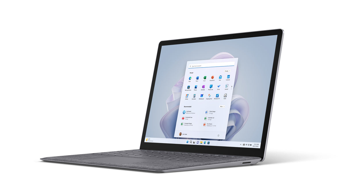 Microsoft Surface Laptop 5 - Touchscreen - 34.3 cm (13.5") - Intel® Core™ i5-1245U - 16 GB RAM - 512 GB SSD - Wi-Fi 6 - Windows 11 Pro - Platinum