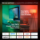 Philips Hue Lily Outdoor Lights Base Kit in Black - White and colour ambience (Pack of 3 & Bridge)