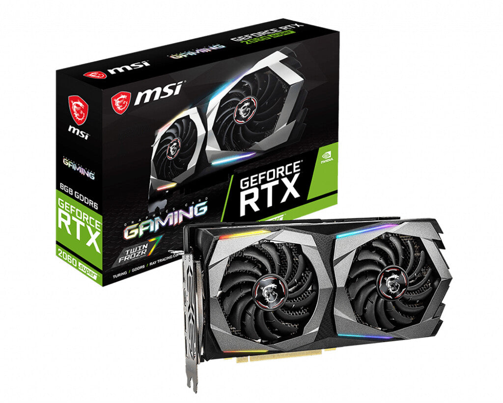 MSI GAMING NVIDIA GB GDDR6 GeForce RTX 2060 SUPER graphics