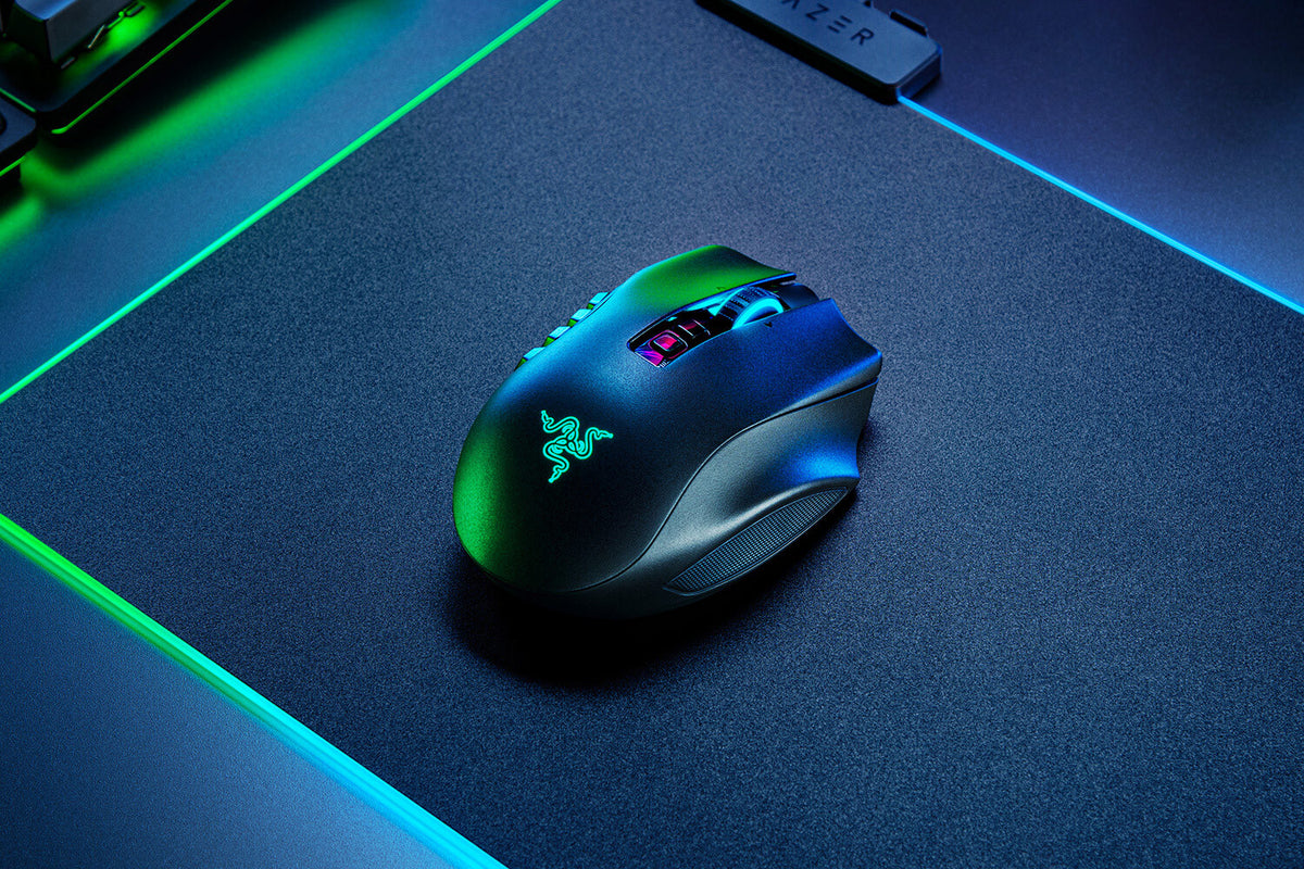 Razer Naga Pro - RF Wireless Optical Mouse in Black - 20,000 DPI