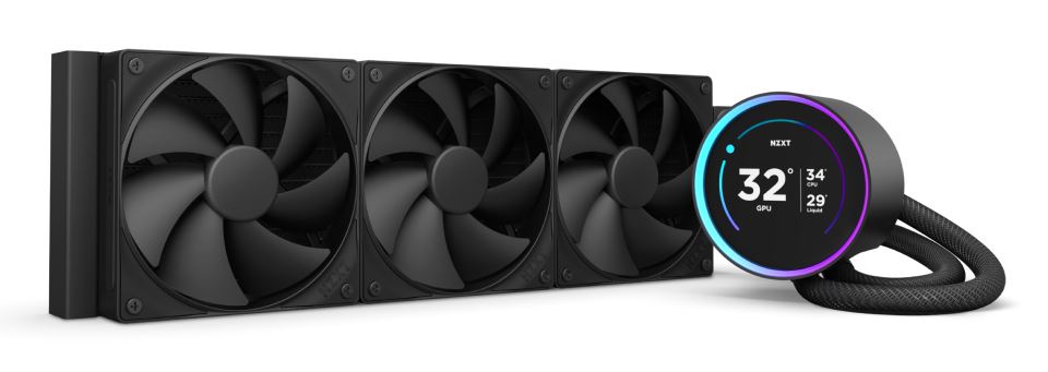 NZXT Kraken Elite 360 - All-in-one Liquid Processor Cooler in Black - 360mm