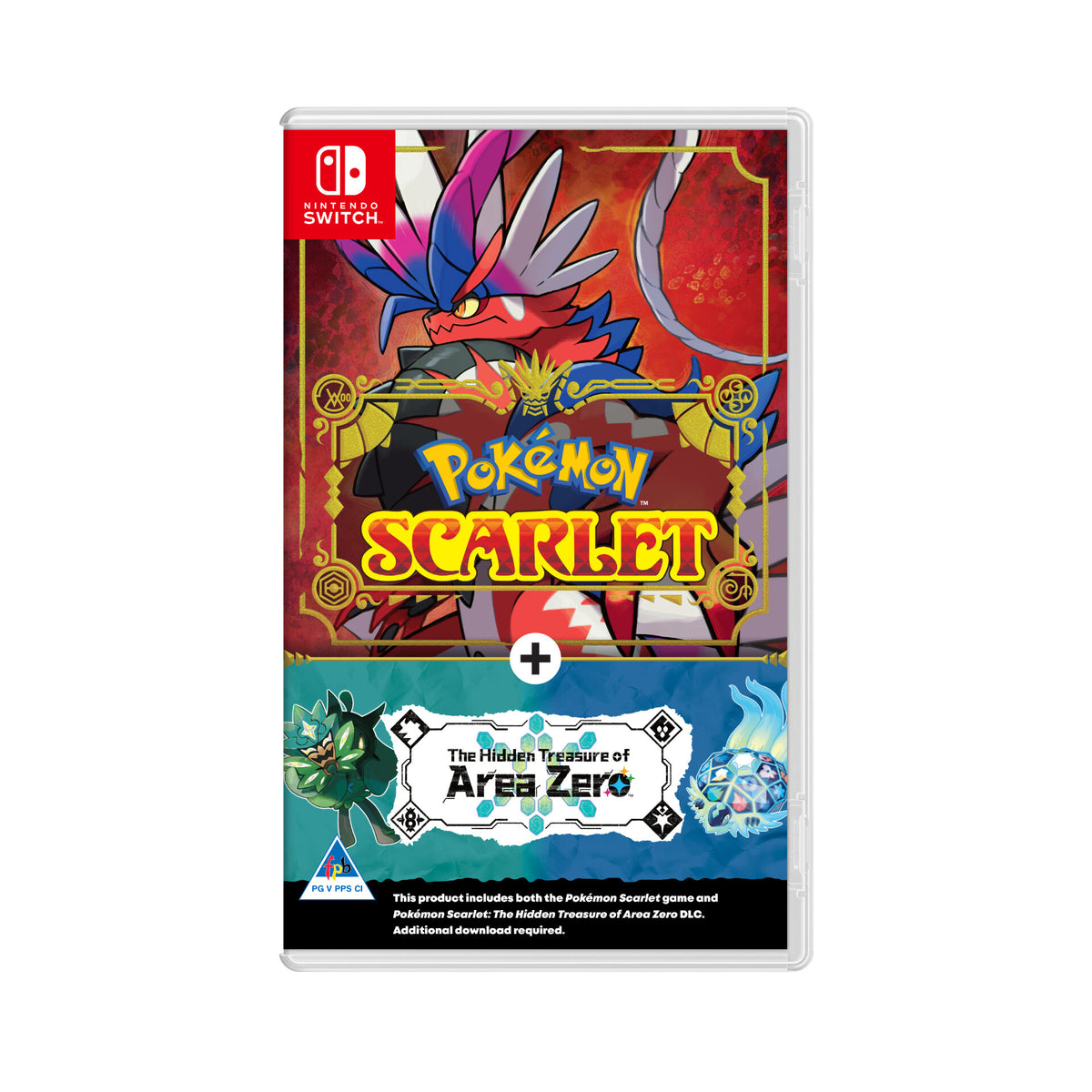 Nintendo Pokemon Scarlet + The Hidden Treasure of Area Zero DLC - Nintendo Switch