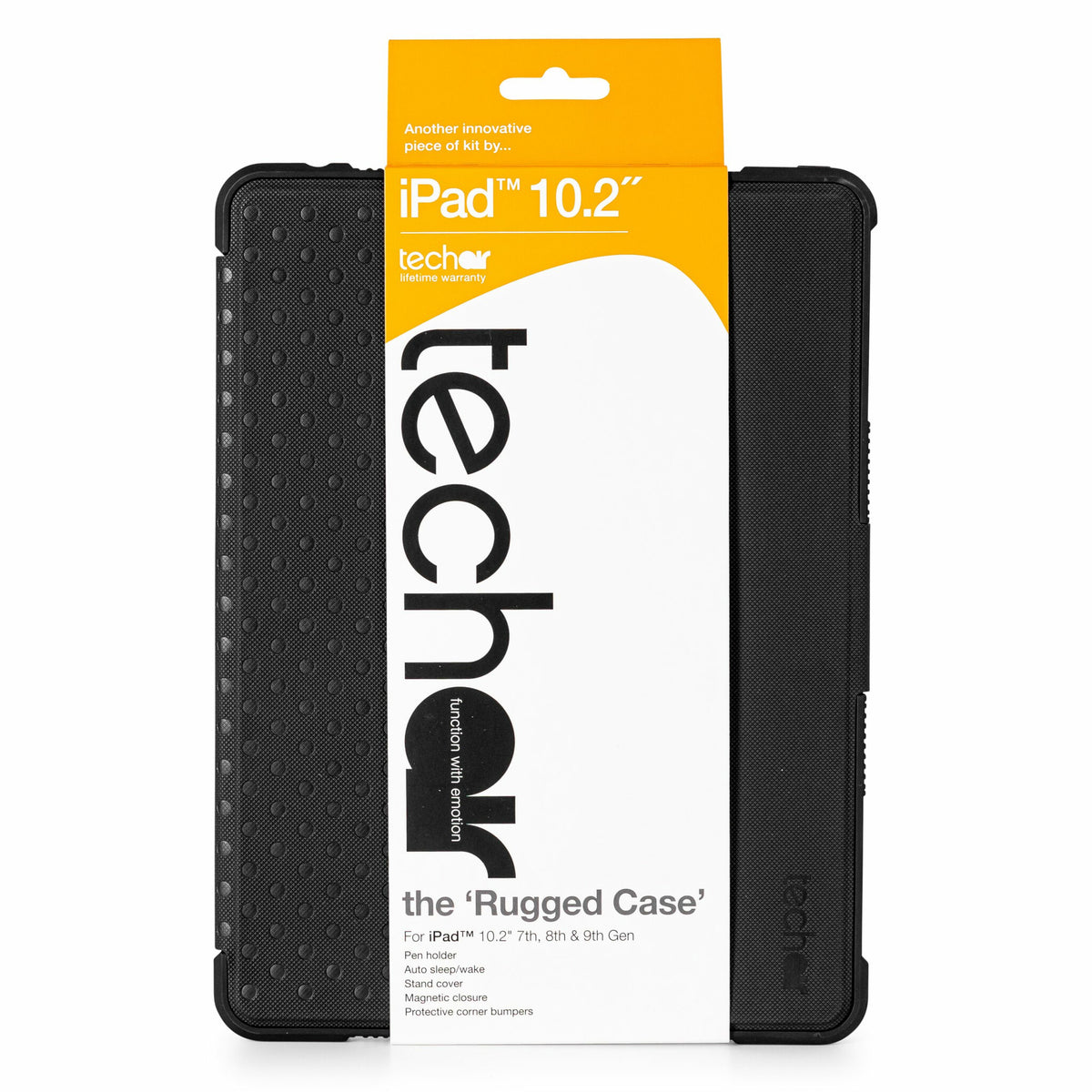 Techair Classic Rugged Case for 10.2&quot; iPad in Black