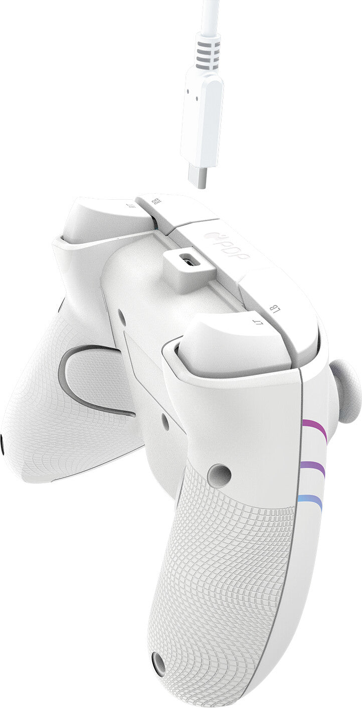 PDP Afterglow Wave - Wired Controller for PC / Xbox Series X|S in White