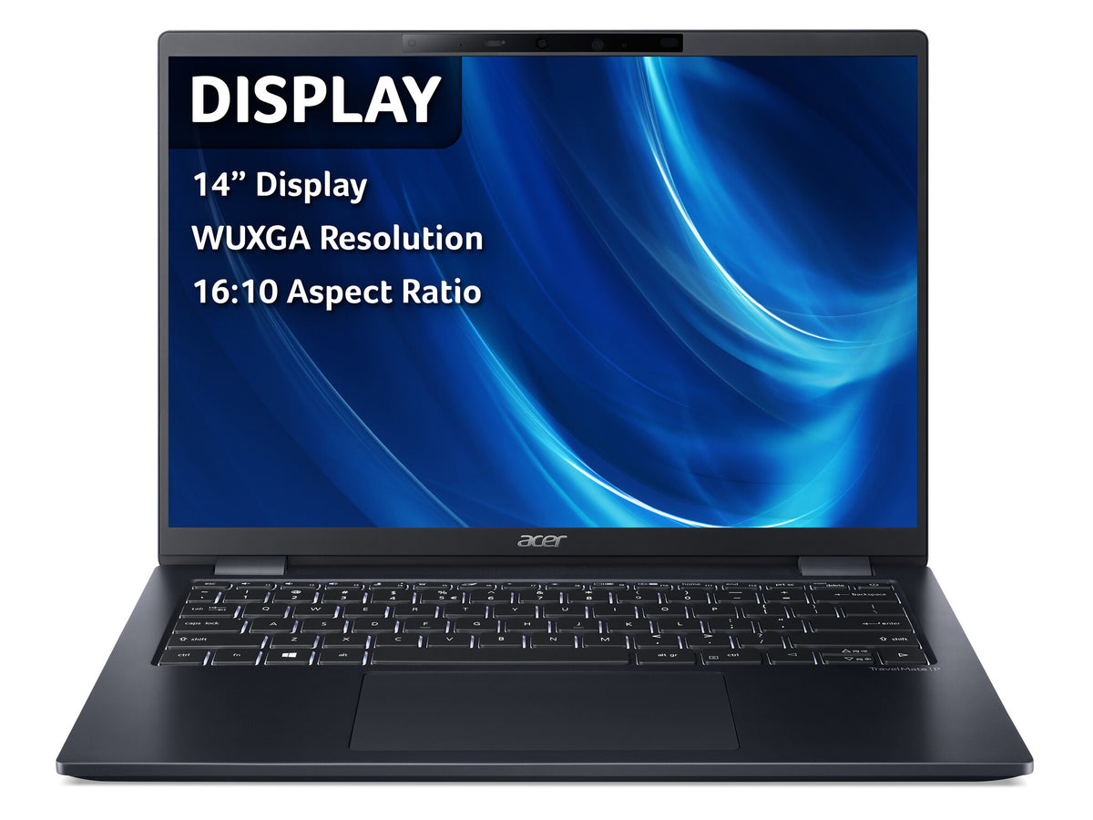 Acer TravelMate P6 TMP614-52 Laptop - 35.6 cm (14") - Intel® Core™ i7-1185G7 - 16 GB LPDDR4x-SDRAM - 512 GB SSD - Wi-Fi 6 - Windows 11 Pro - Black