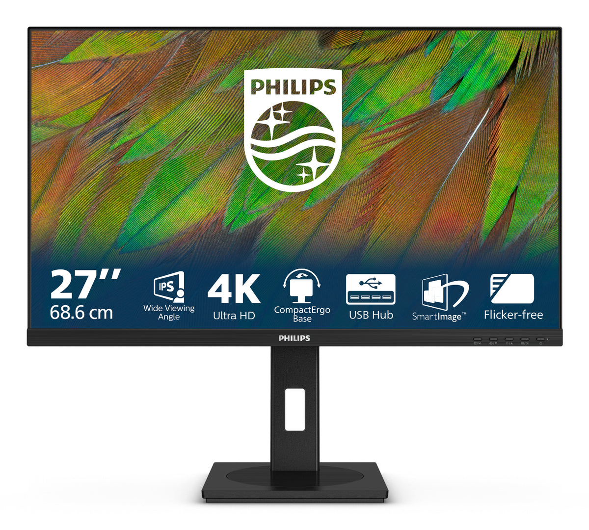 Philips 3000 series - 68.6 cm (27") - 3840 x 2160 pixels 4K UHD LED Monitor