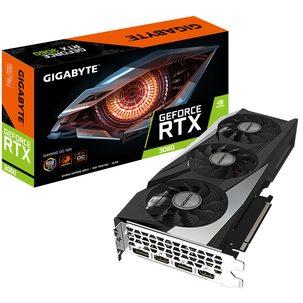 GIGABYTE GAMING OC - NVIDIA 12 GB GDDR6 GeForce RTX 3060 graphics card