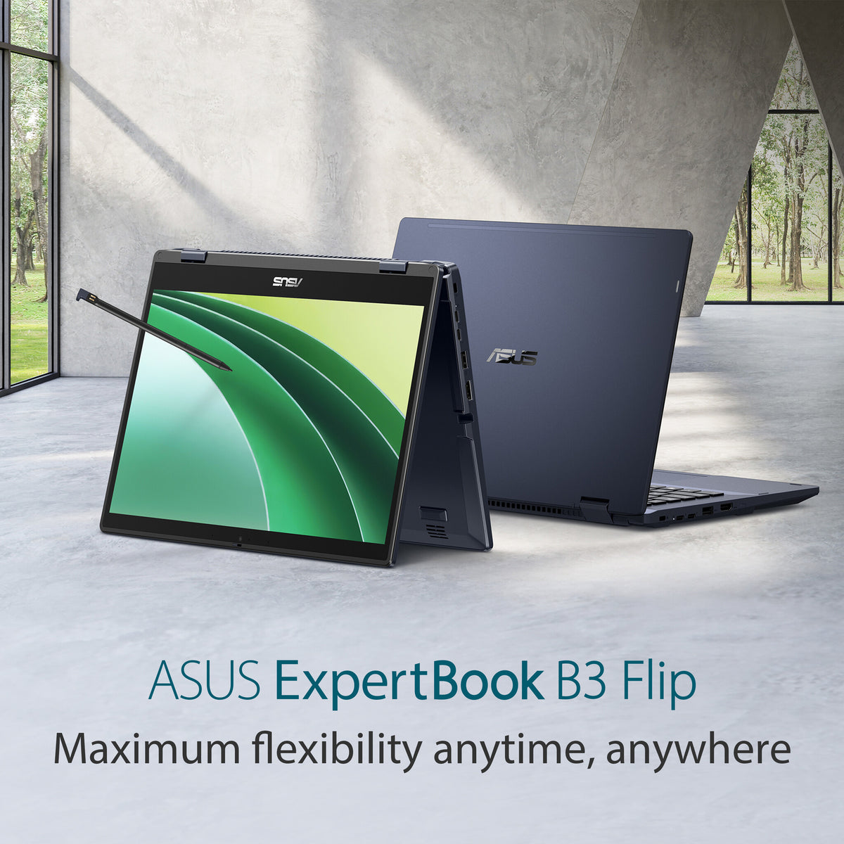 ASUS ExpertBook B3 Flip Hybrid (2-in-1) - 35.6 cm (14") - Touchscreen - Intel® Core™ i5-1135G7 - 8 GB DDR4-SDRAM - 256 GB SSD - Wi-Fi 6 - Windows 11 Pro - Black