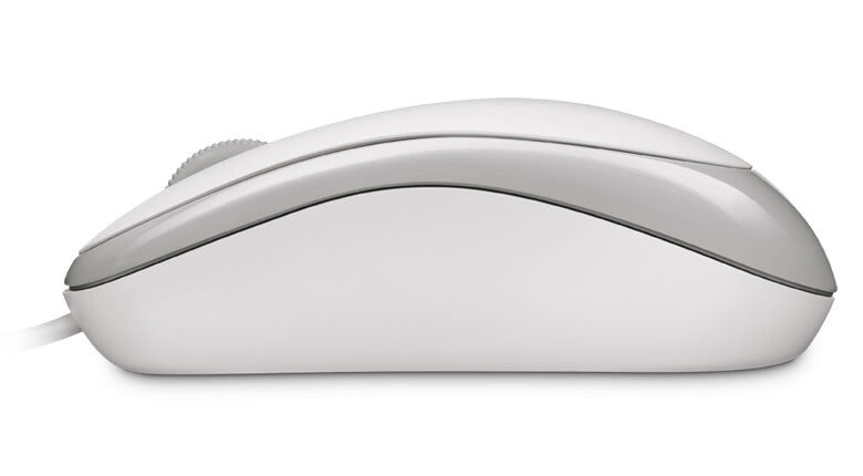 Microsoft Basic Optical USB Type-A Mouse in White for Business - 800 DPI