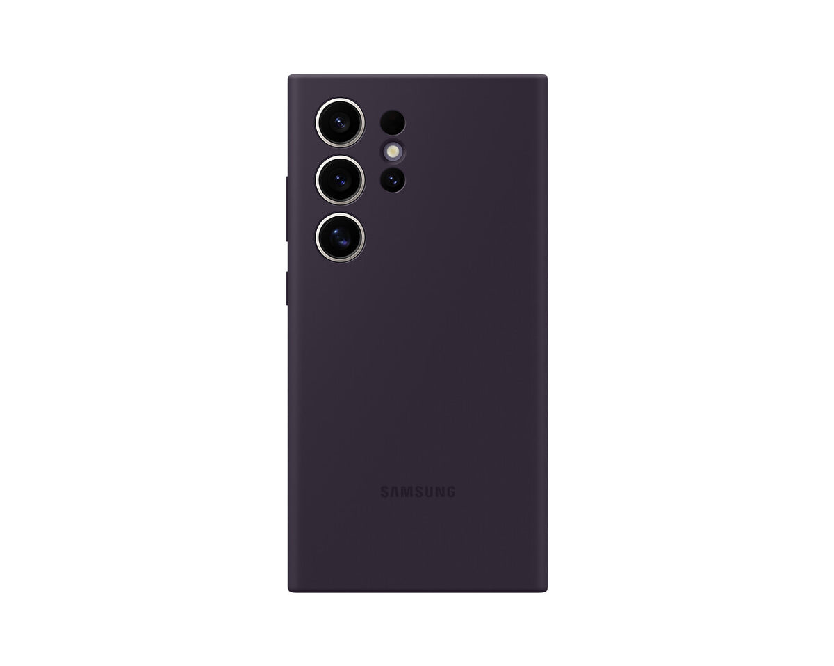 Samsung Silicone Case for Galaxy S24 Ultra in Dark Violet