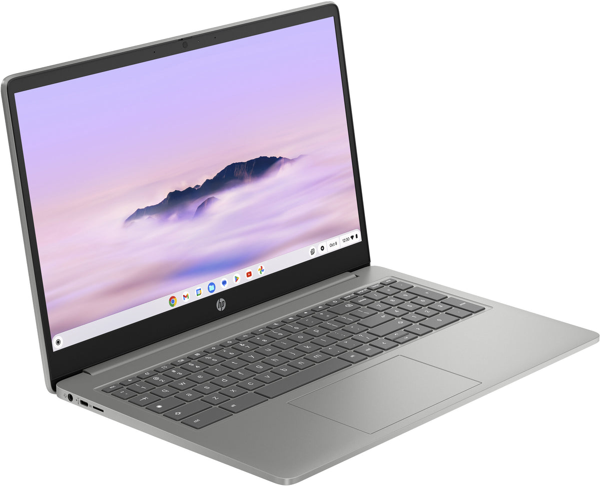HP Chromebook Plus - 39.6 cm (15.6") - Intel® Core™ i3-N305 - 8 GB LPDDR5-SDRAM - 256 GB Flash - Wi-Fi 6 - ChromeOS - Silver
