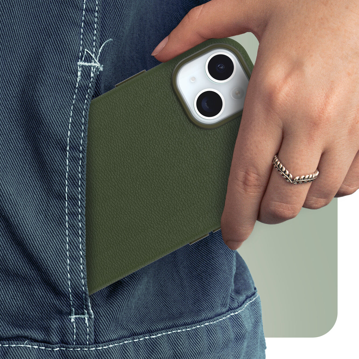 OtterBox Symmetry Cactus with MagSafe for iPhone 14 Plus / 15 Plus in Cactus Grove