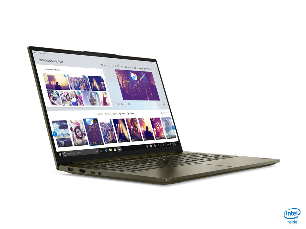 Lenovo Yoga Creator 7i Laptop - 39.6 cm (15.6") - Intel® Core™ i7-10750H - 16 GB DDR4-SDRAM - 512 GB SSD - NVIDIA® GeForce® GTX 1650 - Wi-Fi 6 - Windows 10 Home - Green / Metallic