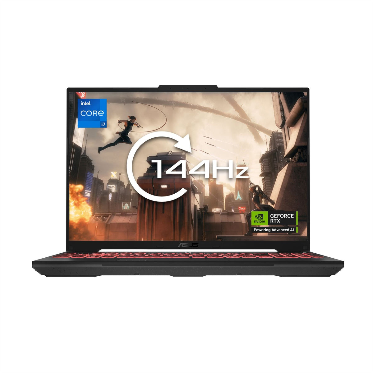 ASUS TUF Gaming Laptop - 40.6 cm (16&quot;) - Intel® Core™ i7-13620H - 16 GB DDR5-SDRAM - 512 GB SSD - NVIDIA GeForce RTX 4050 - Wi-Fi 6 - Windows 11 Home - Black/ Grey