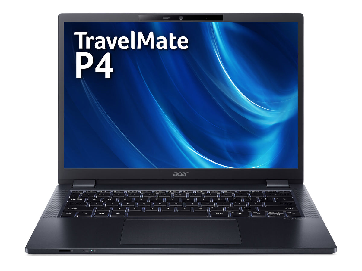 Acer TravelMate P4 TMP414-52 Laptop - 35.6 cm (14") - Intel® Core™ i5-1240P - 8 GB DDR4-SDRAM - 512 GB SSD - Wi-Fi 6E - Windows 11 Pro - Blue