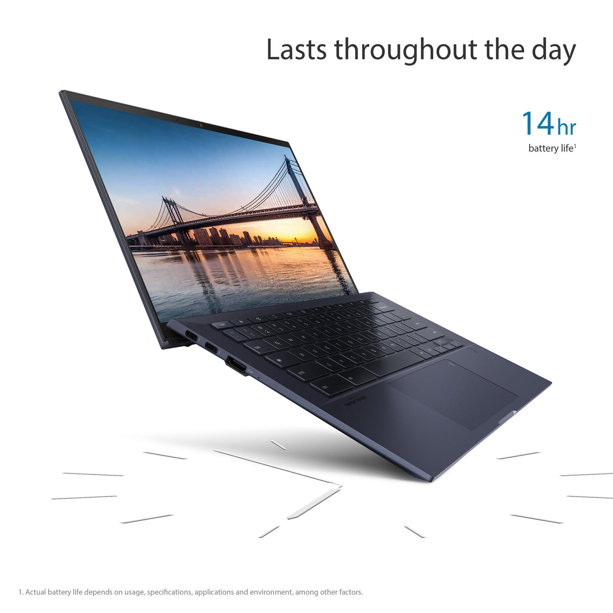 ASUS Chromebook CX9 - 35.6 cm (14") - Intel® Core™ i5-1135G7 - 8 GB LPDDR4x-SDRAM - 256 GB SSD - Wi-Fi 6 - ChromeOS - Black