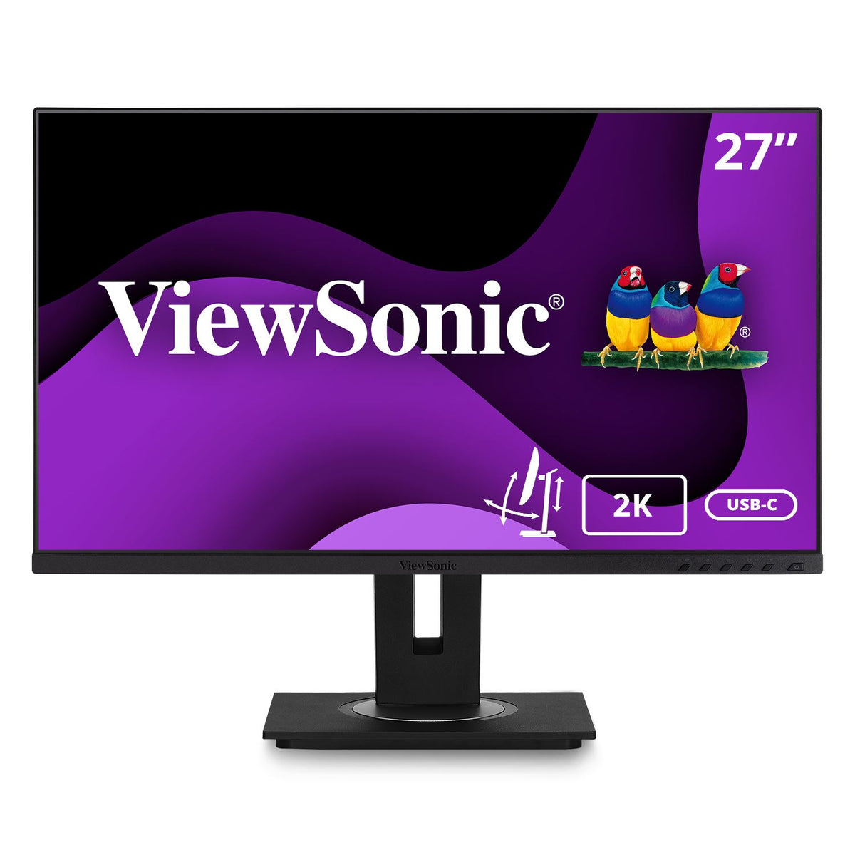 Viewsonic VG2756-2K Computer Monitor 68.6 cm (27&quot;) 2560 x 1440 pixels Full HD LED Black