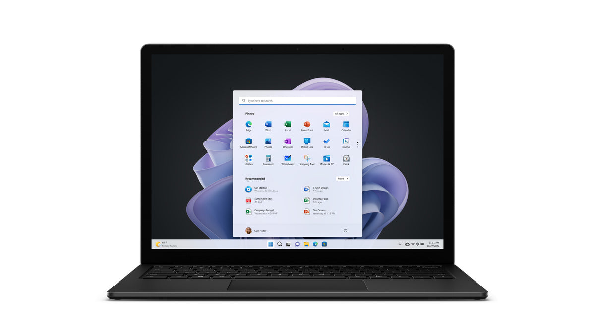 Microsoft Surface Laptop 5 - 34.3 cm (13.5") - Touchscreen - Intel® Core™ i5-1245U - 16 GB LPDDR5x-SDRAM - 256 GB SSD - Wi-Fi 6 - Windows 11 Pro - Black
