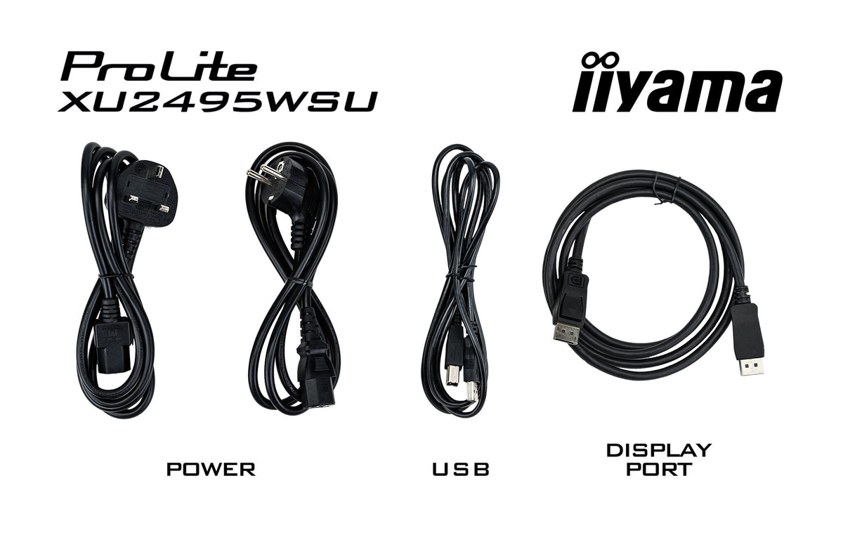 iiyama ProLite XU2495WSU-B7 - 61 cm (24") - 1920 x 1200 pixels 4K UHD LED Monitor
