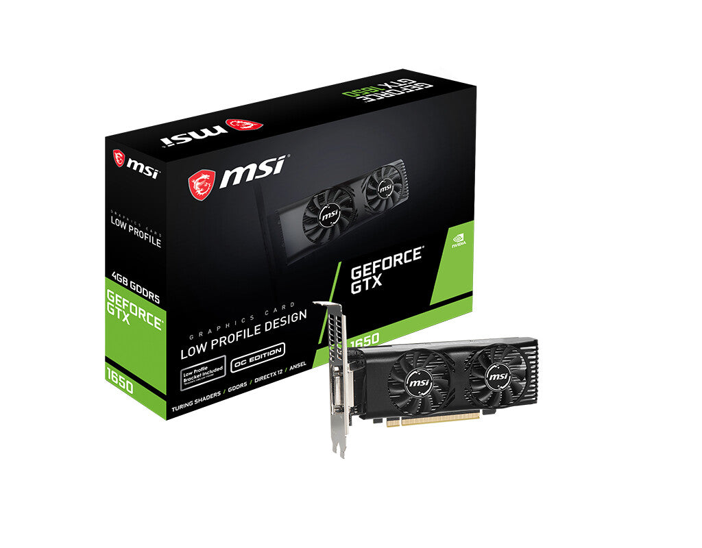 GEFORCE GTX 1650 4gb msi ロープロファイル MSI GeForce GTX 1650 4GB GDDR5 Low Profile Video Card GTX