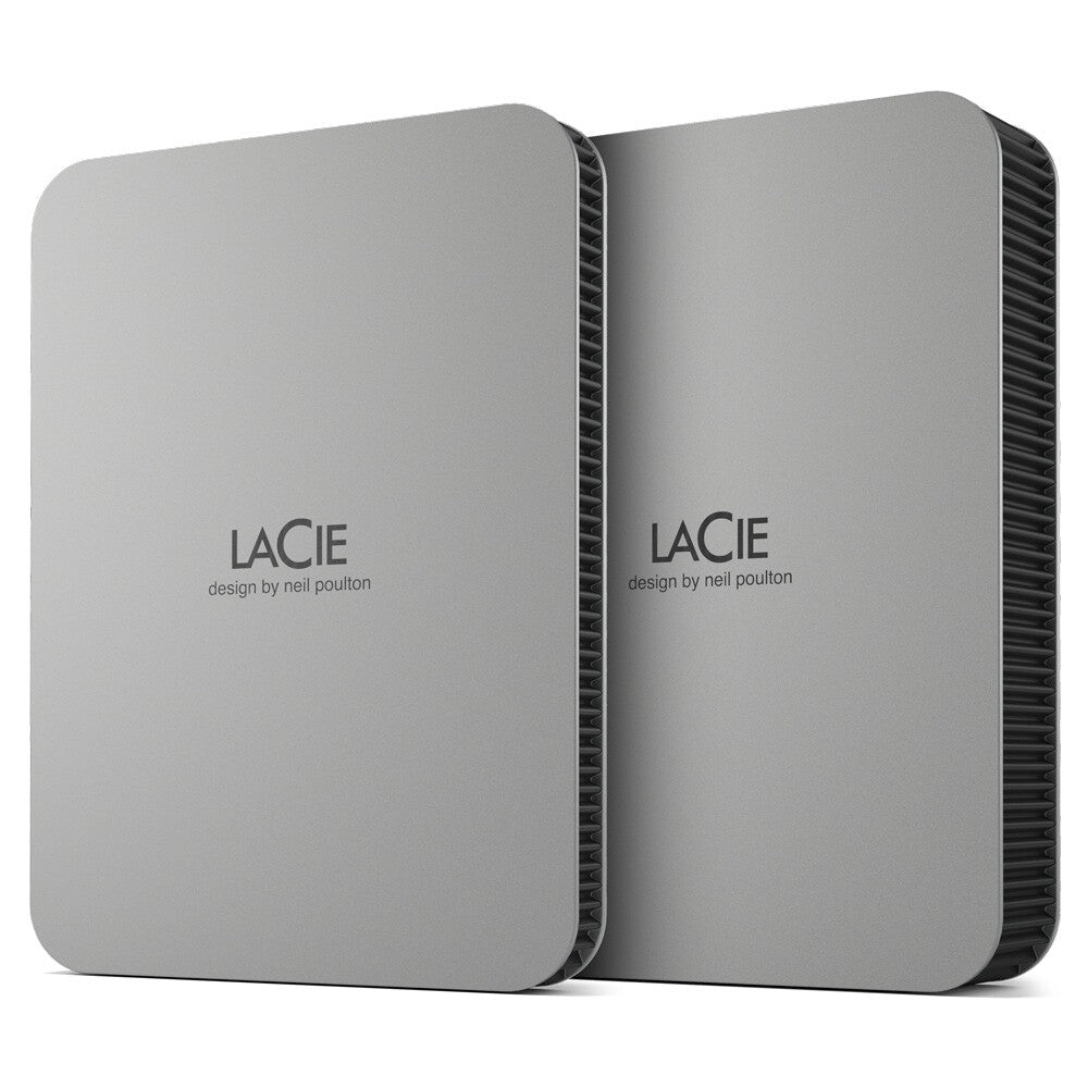 LaCie Mobile Drive Secure - External HDD in Moon Silver - 2 TB
