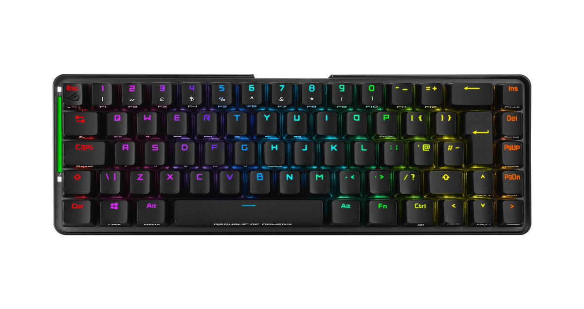 ASUS ROG Falchion NX - USB Wired + RF Wireless RGB Mechanical Keyboard in Black (QWERTY UK)