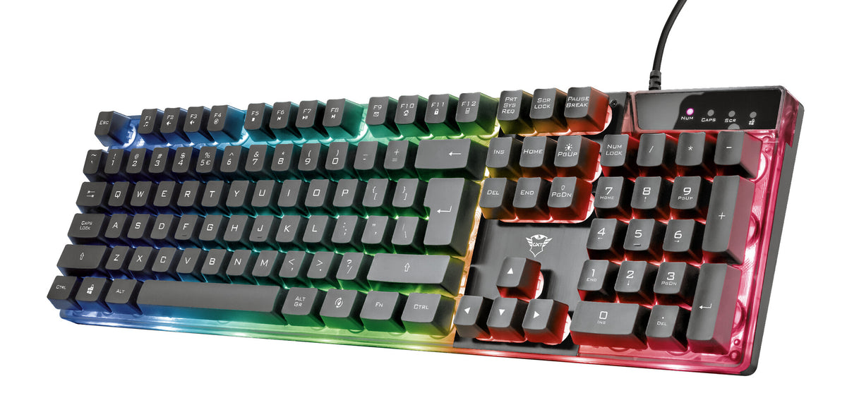 Trust GXT 838 Azor Combo - USB Wired Keyboard & Mouse in Black