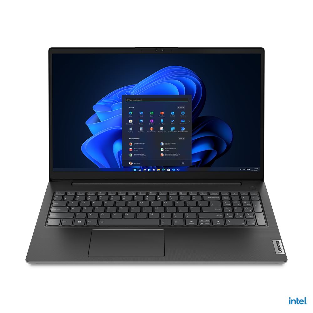 Lenovo V V15 Laptop 39.6 cm (15.6&quot;) Full HD Intel® Core™ i5 i5-12500H 8 GB DDR4-SDRAM 256 GB SSD Wi-Fi 6 (802.11ax) Windows 11 Pro Black