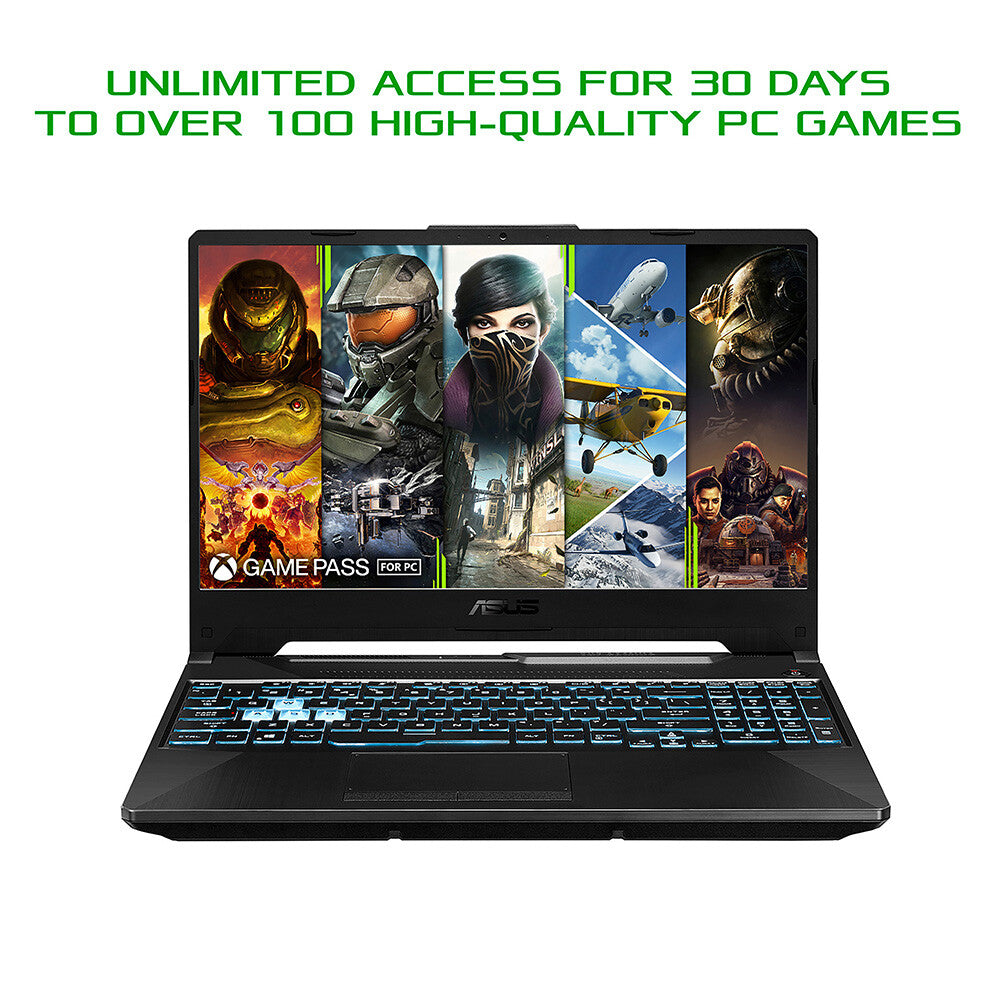 ASUS TUF Gaming F15 Laptop - 39.6 cm (15.6") - Intel® Core™ i5-11400H - 16 GB DDR4-SDRAM - 512 GB SSD - NVIDIA GeForce RTX 3050 Ti - Wi-Fi 6 - Windows 11 Home - Black