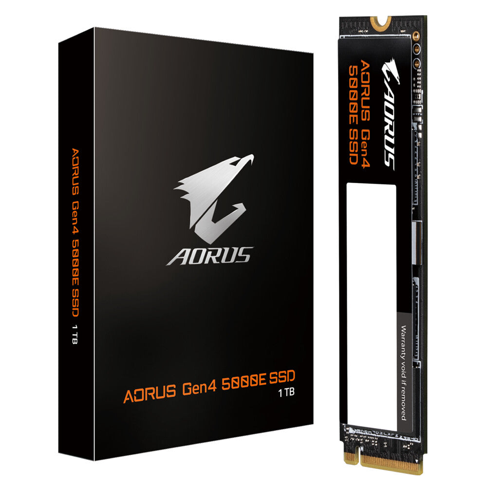 Gigabyte AORUS Gen4 5000E - PCI Express 4.0 3D TLC NAND NVMe M.2 SSD - 1.02 TB