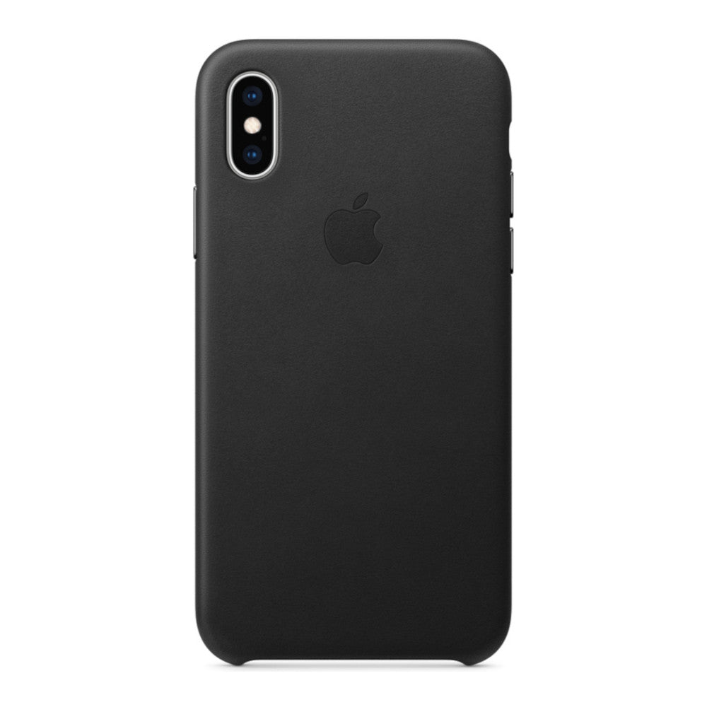 Apple iPhone XS Max Leather Case - Black