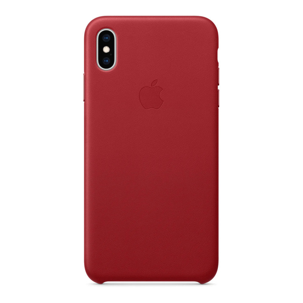 Apple iPhone XS Max Leather Case - (PRODUCT)RED