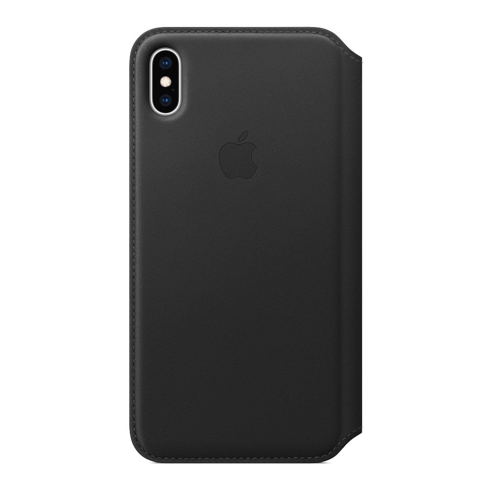 Apple iPhone XS Max Leather Folio Case - Black