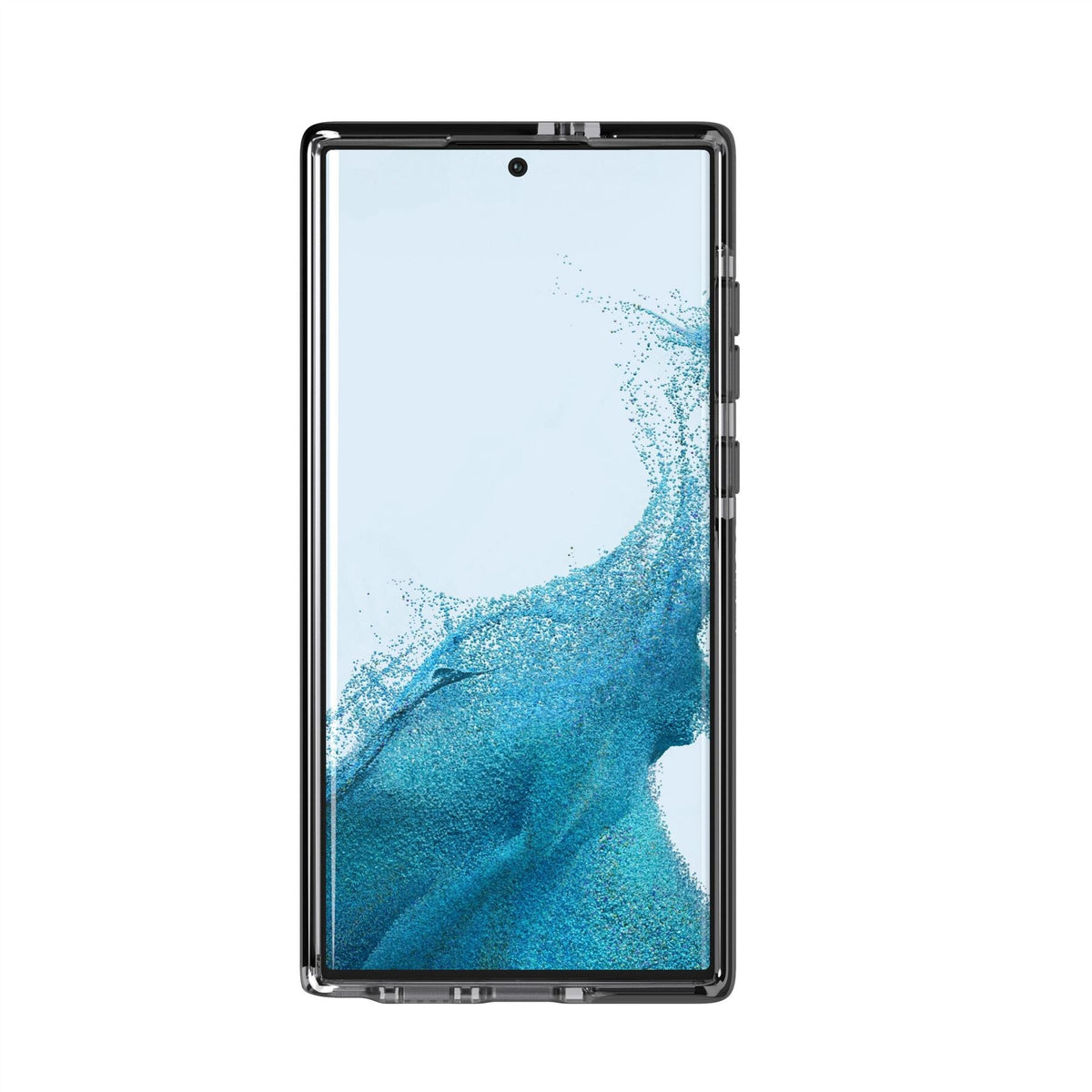 Tech21 Evo Check mobile phone case for Galaxy S22 Ultra in Black