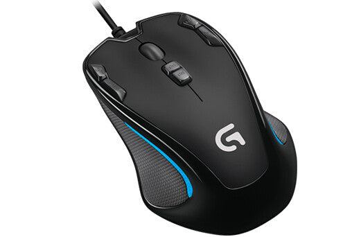 Logitech G - G300S Optical Gaming Mouse in Black / Blue - 2,500 DPI