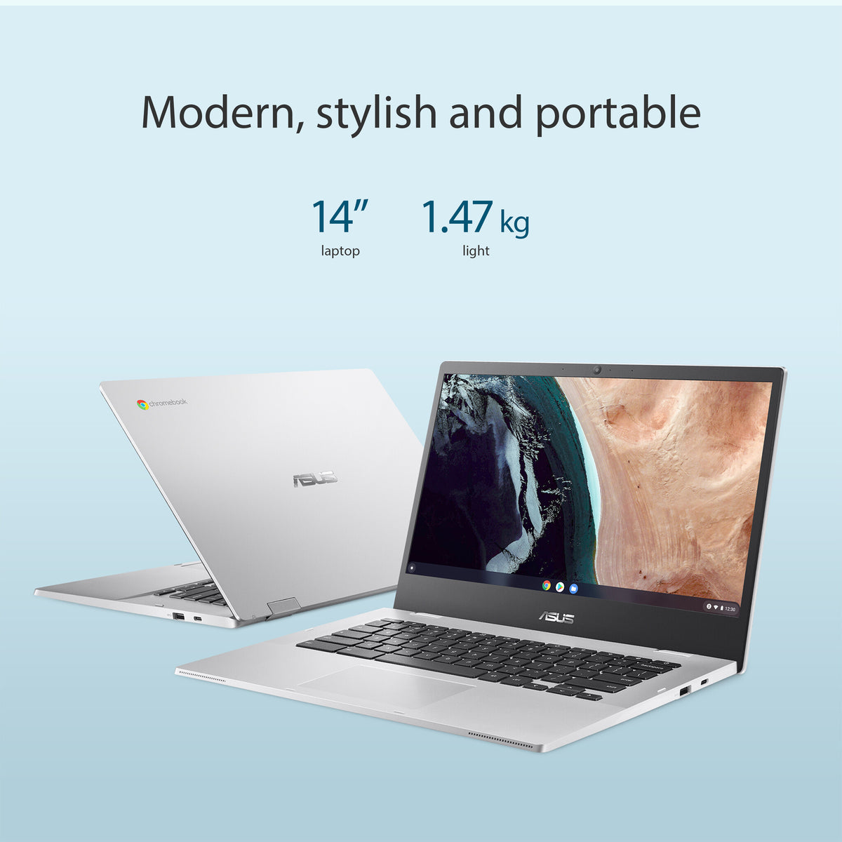ASUS Chromebook CB1400CKA-NK0570 - 35.6 cm (14") - Intel® Celeron® N N4500 - 4 GB LPDDR4x-SDRAM - 64 GB eMMC - Wi-Fi 6 - ChromeOS - Silver