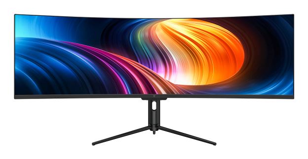 V7 49" USB-C (65W PD) Viewable Curved Monitor - DQHD - 5120 x 1440 - Height Adjustable